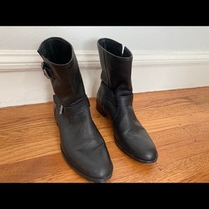 J Crew Pebbled Biker Boot 9.5
